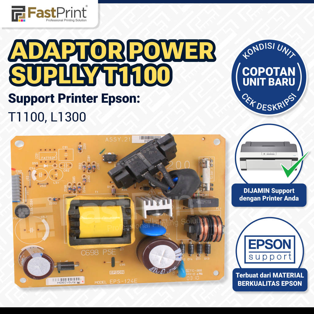 Fast Print Adaptor Power Supply Printer Epson T1100 L1300