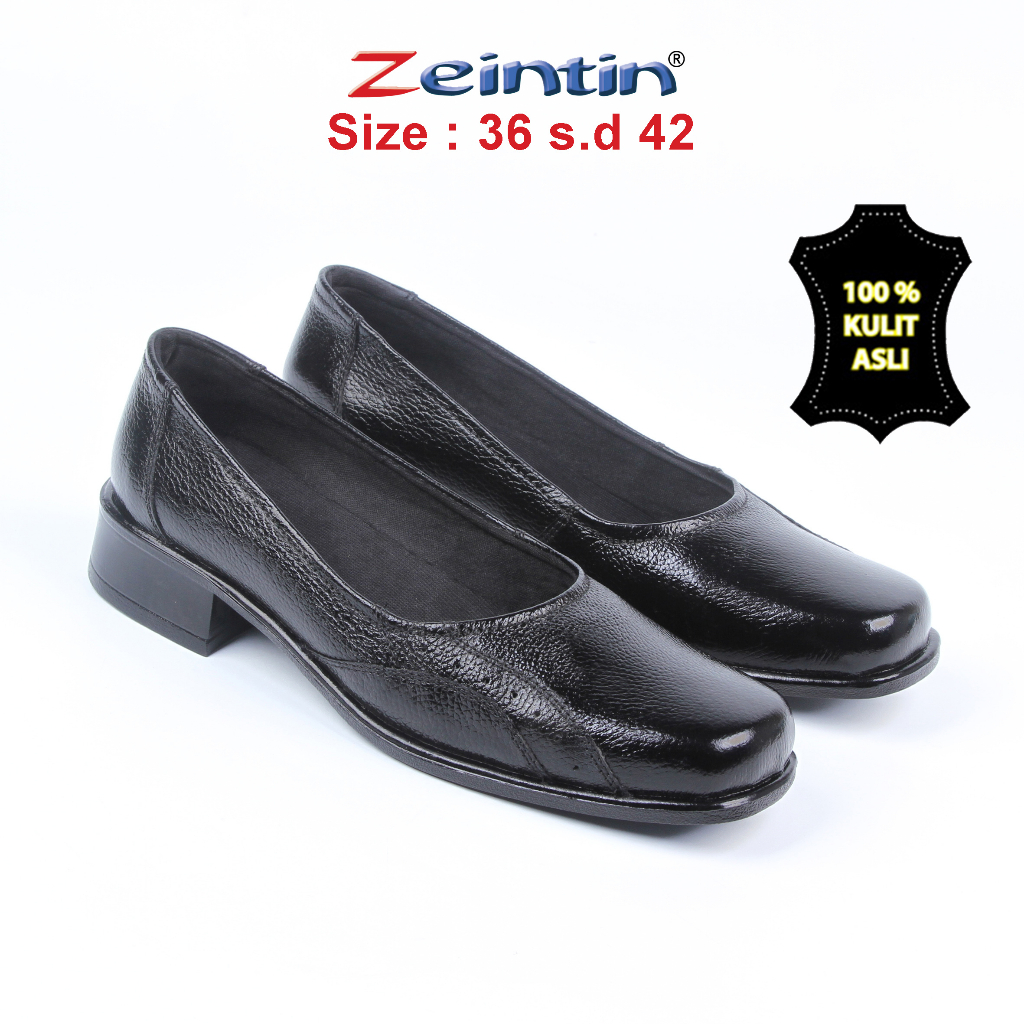 Zeintin - Sepatu Wanita Bahan Kuli Sapi Asli Pantofel Wanita Sepatu Perempuan Sapatu Wanita Bahan Kulit Original Zeintin BJ