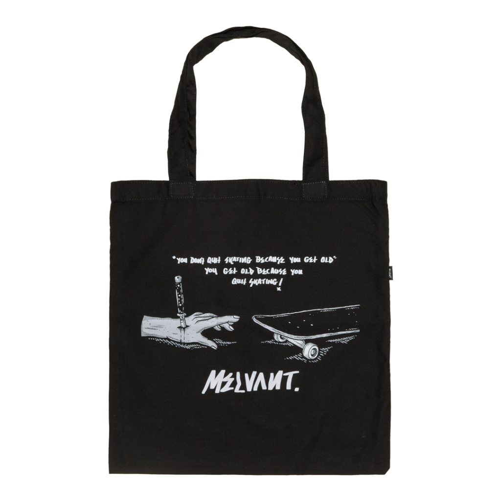 MTB QUOTE BLACK - MELVANT TOTE BAG