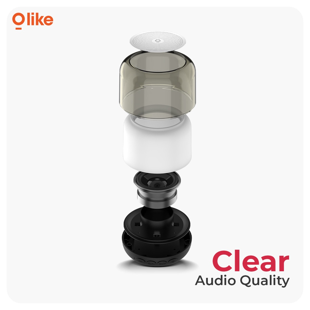 PROMO OLIKE SPEAKER BLUETOOTH 5.0 WIRELESS PORTABLE TWS STEREO RGB LIGHT SF1 BY.MINIGO