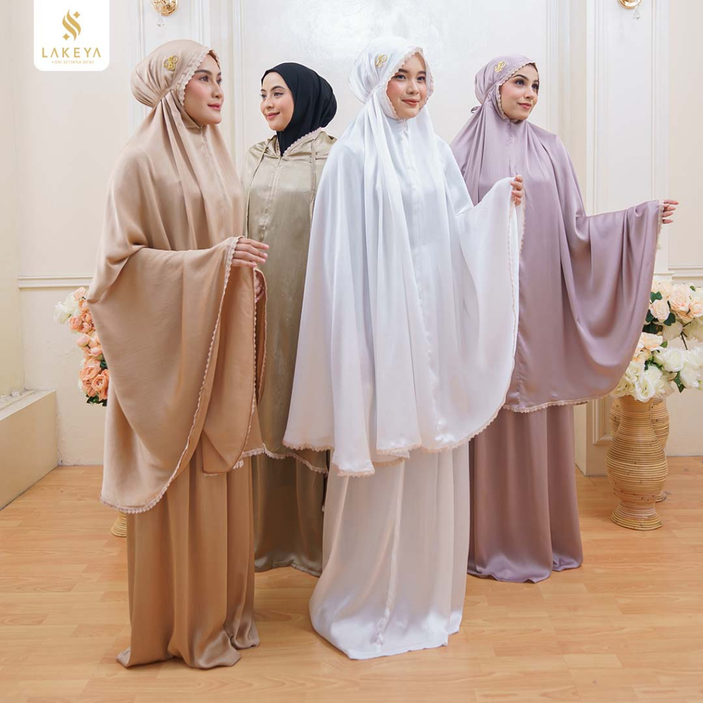 MUKENA LAKEYA PLAIN HAFIYAH MAUVE ALLSIZE