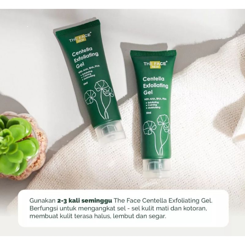 The Face Exfoliating Gel 50ml AHA BHA PHA Mengangkat Sel Kulit Mati
