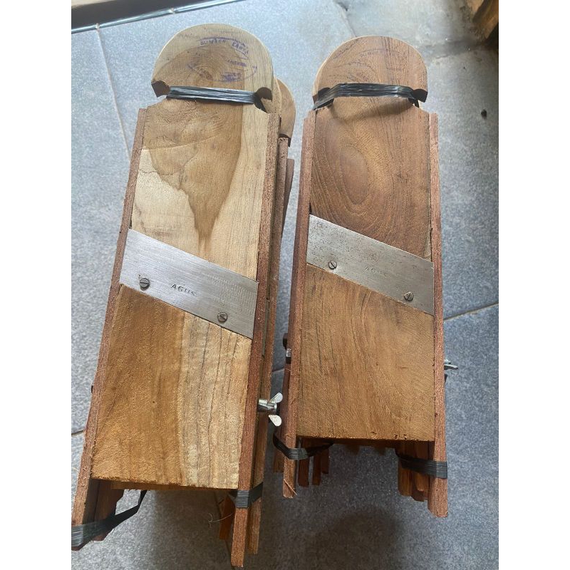 COD PENGIRIS KERIPIK SINGKONG PISANG KENTANG PARUTAN SERBAGUNA KAYU JATI ASLI