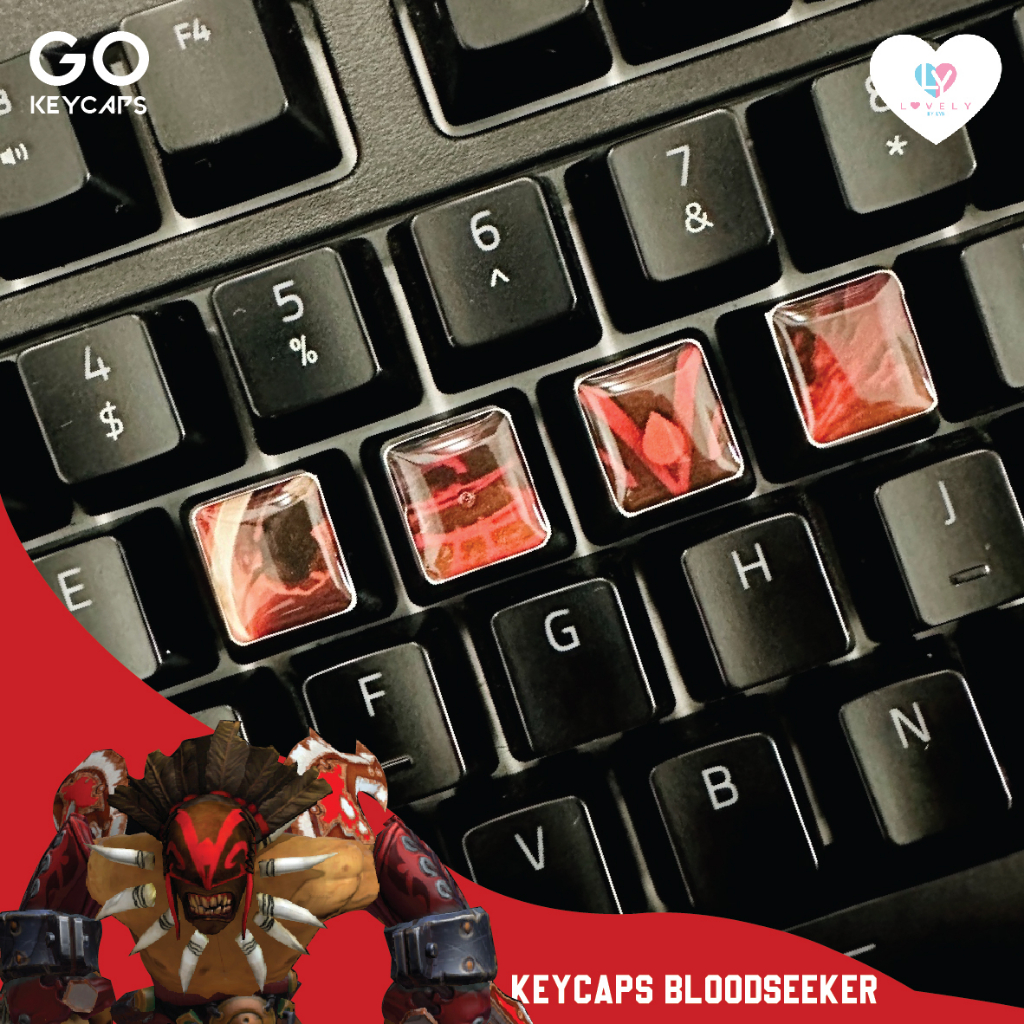 Keycaps PBT Dota 2 Bloodseeker Ability | GO KEYCAPS