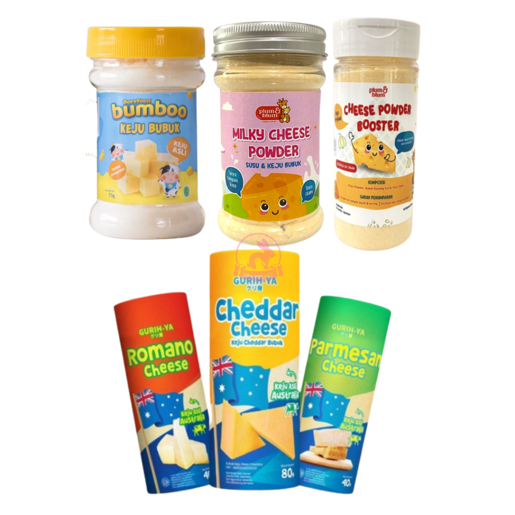 6+ PLUM&amp;BLUM PREMIUM BABY CHEESE POWDER/ CHEESE SEAWEED/BUBUK KEJU/KEJU VEGAN YEAST GOGOFIELD/ MPASI CHEDDAR 45gr / 60GR/ GURIHYA KEJU