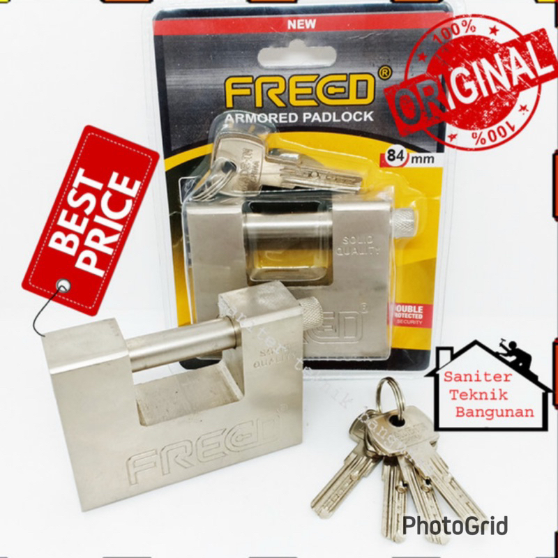 Gembok Baja Satying mm Leher Panjang/ GEMBOK SUNTING 94 MM ANTI POTOMG PROMO GEMBOK 84 MM FREED GEMBOK PAGAR GEMBOK GERBANG PAGAR PENGAMAN gembok motor,gembok pagar dan gerbang FREED SATTING ANTI POTONG