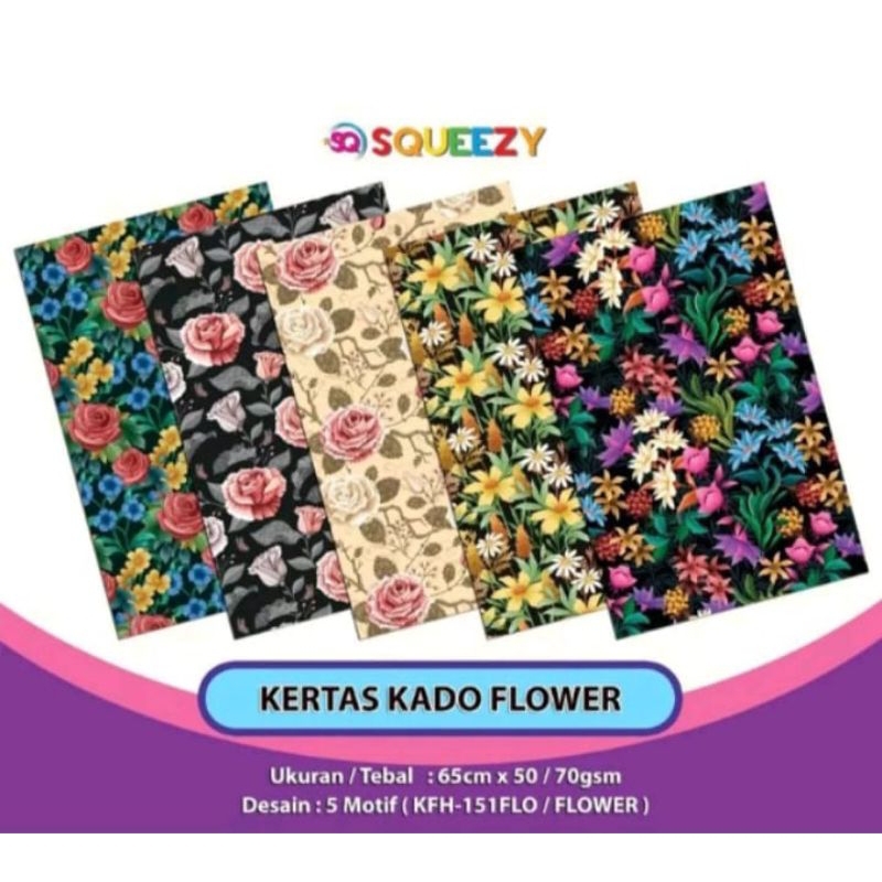 

Kertas kado gambar cantik 5 lembar