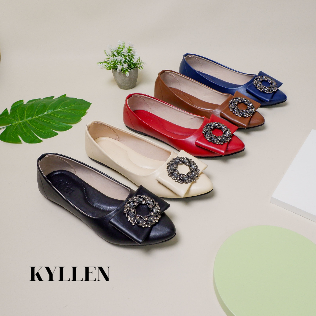 KYLLEN Sepatu Flat Shoes Wanita Stylish / flat shoes / sepatu flat shoes / sepatu wanita