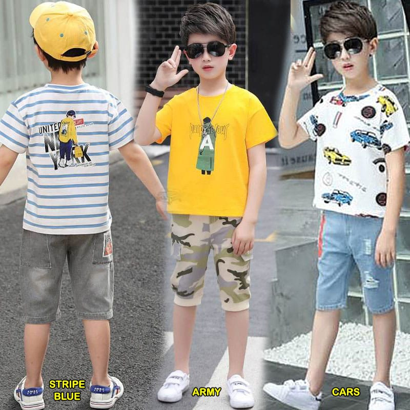 Setelan Anak Laki Laki Casual Fashionable