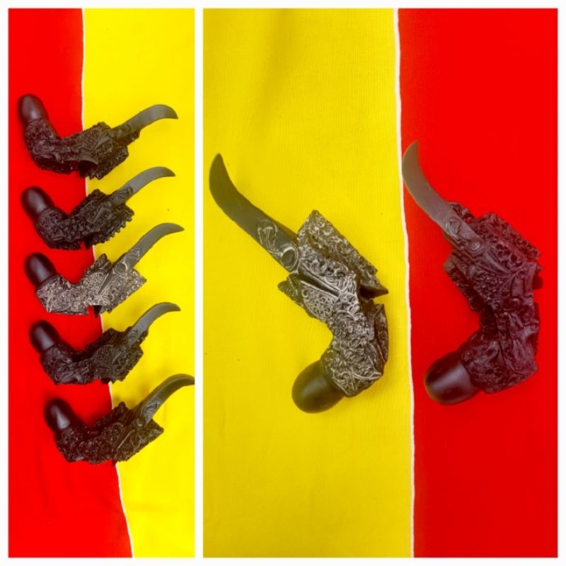 HULU KERIS | TAJONG | deder KERIS | handle keris | gagang keris | proses lawasan tanduk HITAM