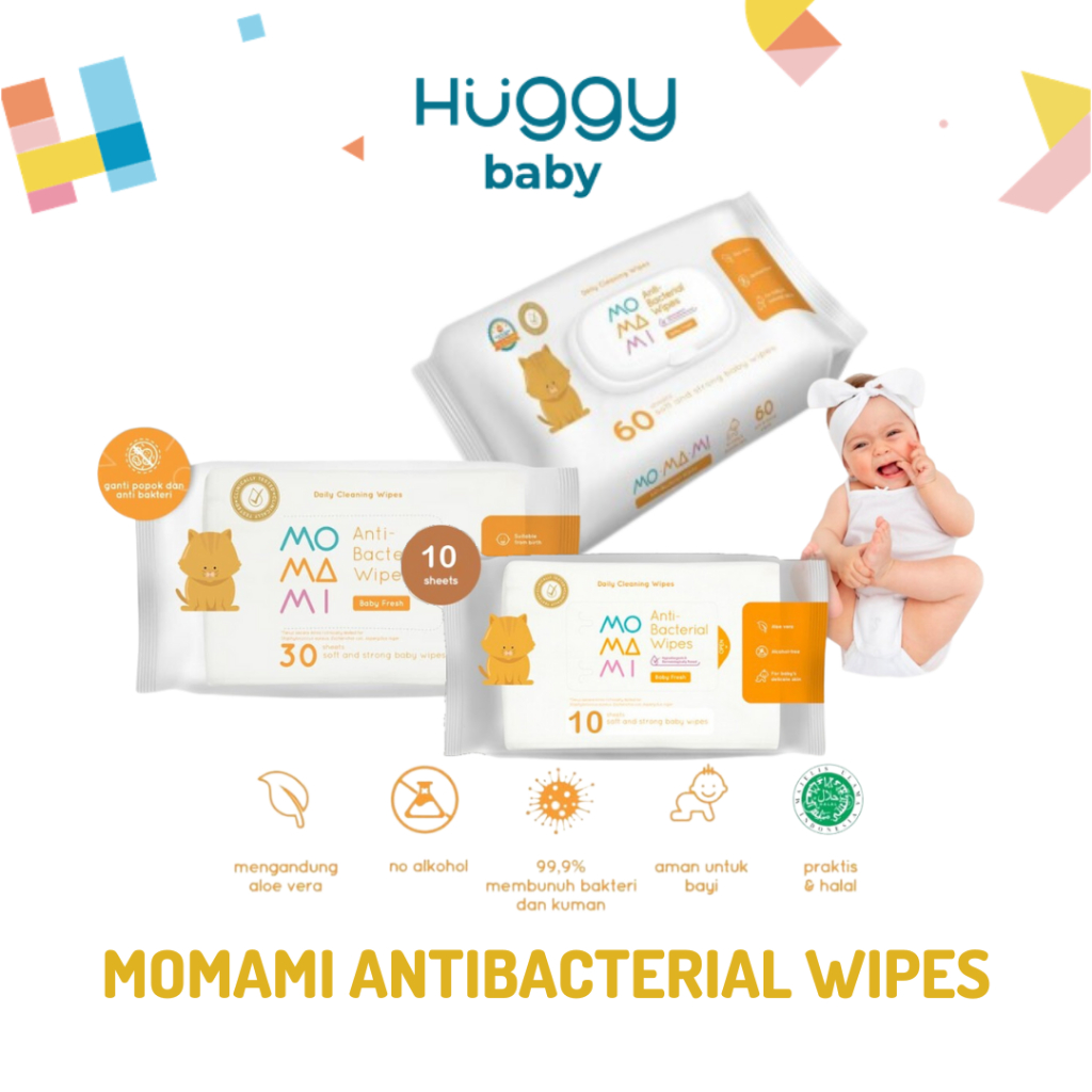 MoMaMi Antibacterial Wipes | Tissue Tisu Basah