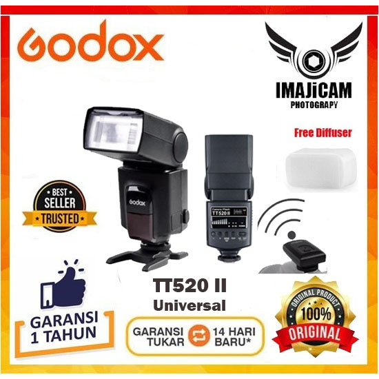 Godox TT520II Universal | Flash Kamera TT520 II TT520-II TT 520
