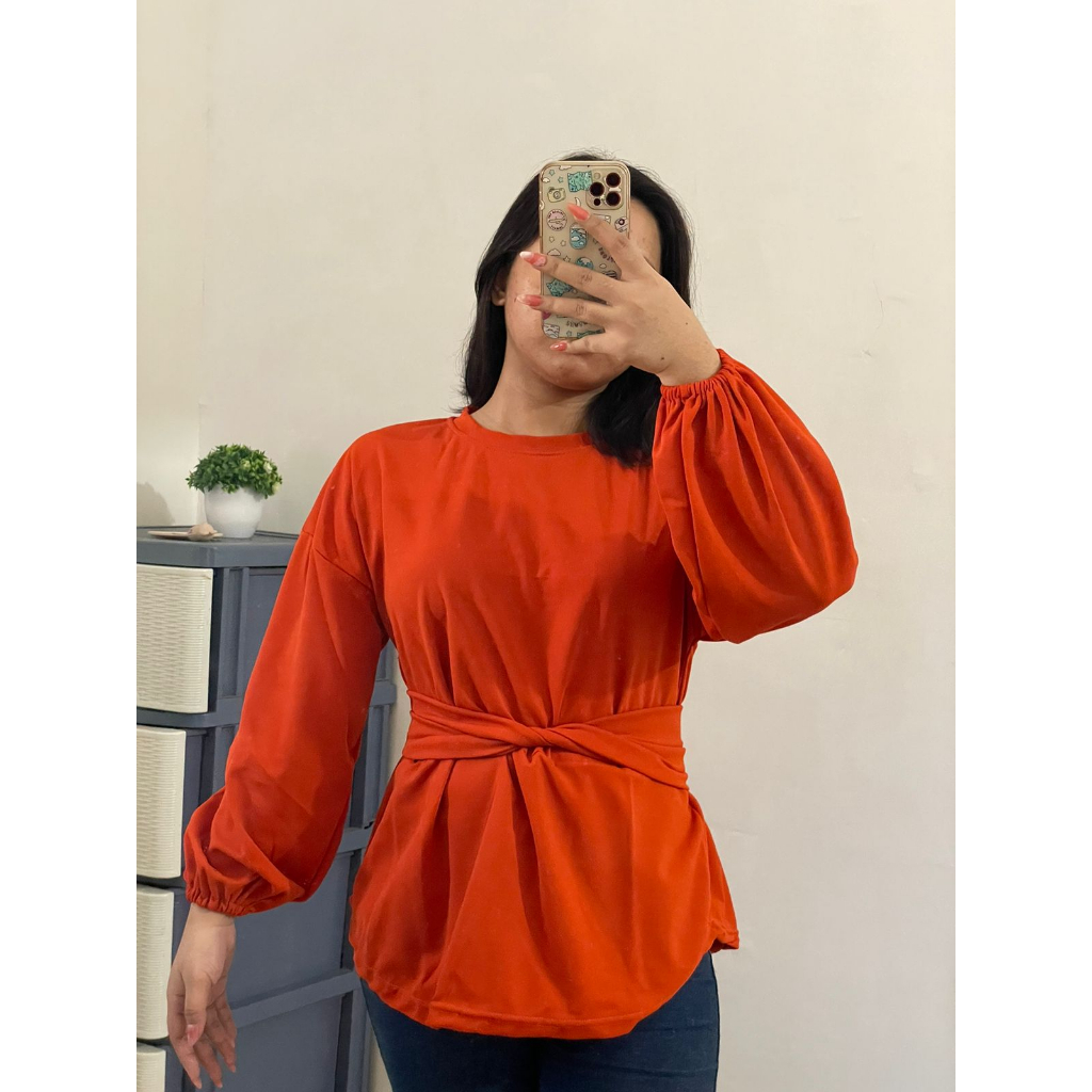 Viona Blouse Atasan Wanita Terbaru Moscrepe Premium