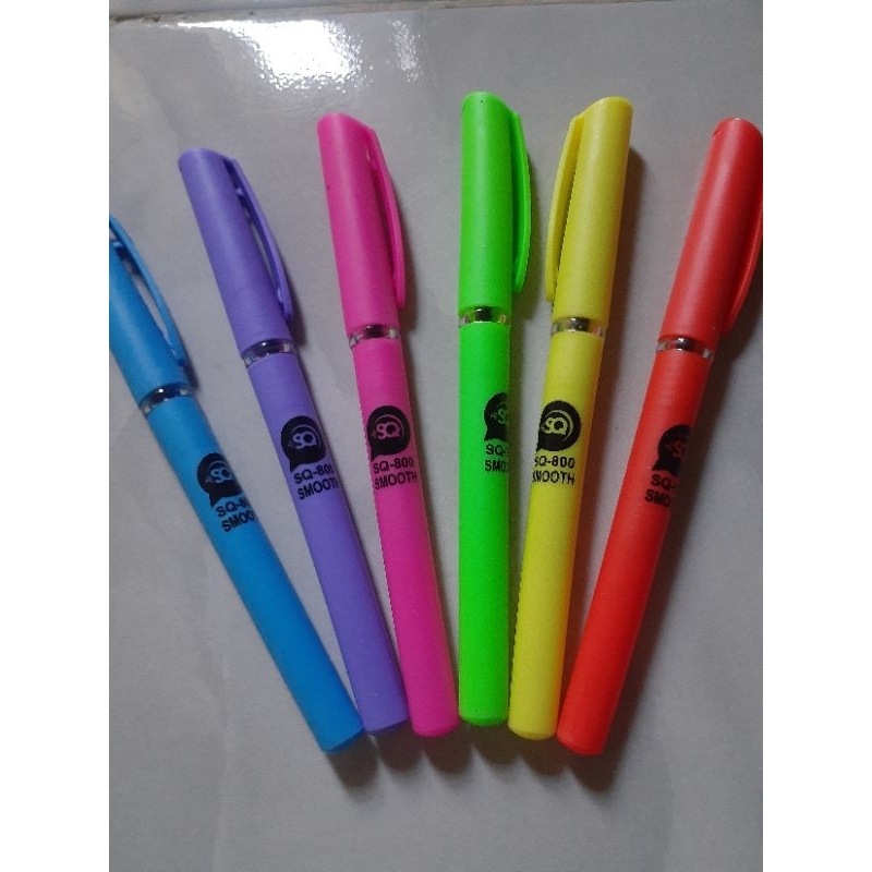 

Trendz○●PEN APEL TINTA HITAM PEN SEKOLAH PULPEN APEL SQUEEZY SQ-800 SMOOTH GEL INK PEN