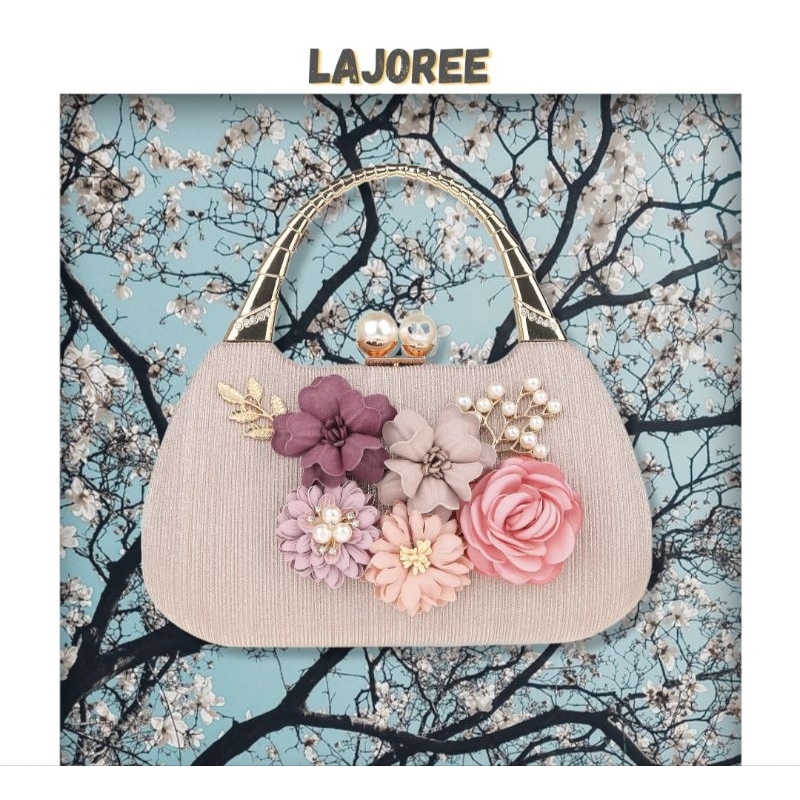 LAJOREE Amellia Clutch Tas Pesta Mewah Evening Clutchbag [PREMIUM QUALITY]