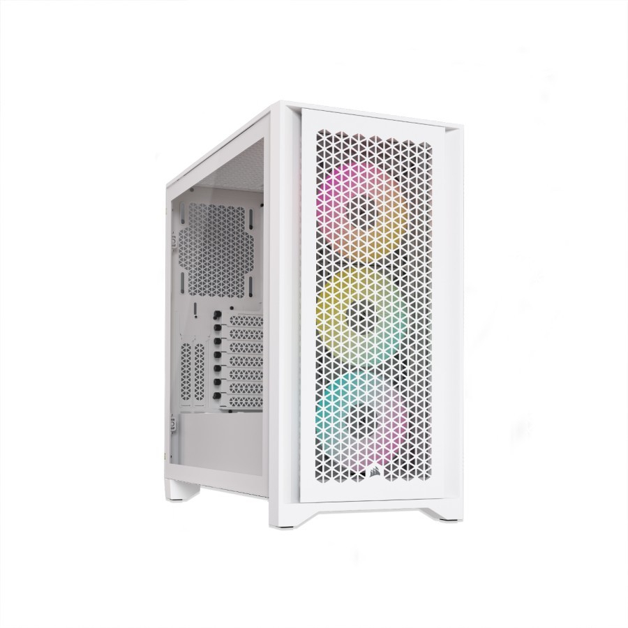 Casing Corsair iCUE 4000D RGB Airflow Tempered Glass (Black/White)