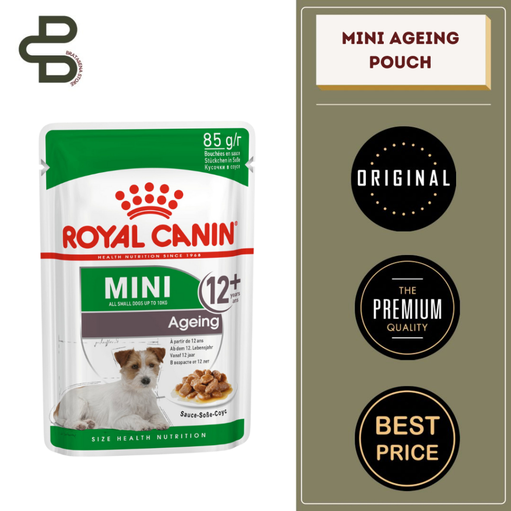 ROYAL CANIN MINI AGEING 12+ WET POUCH / WET FOOD 85GR