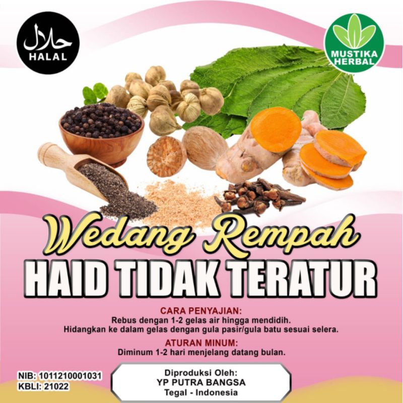 

wedang rempah haid tidak teratur