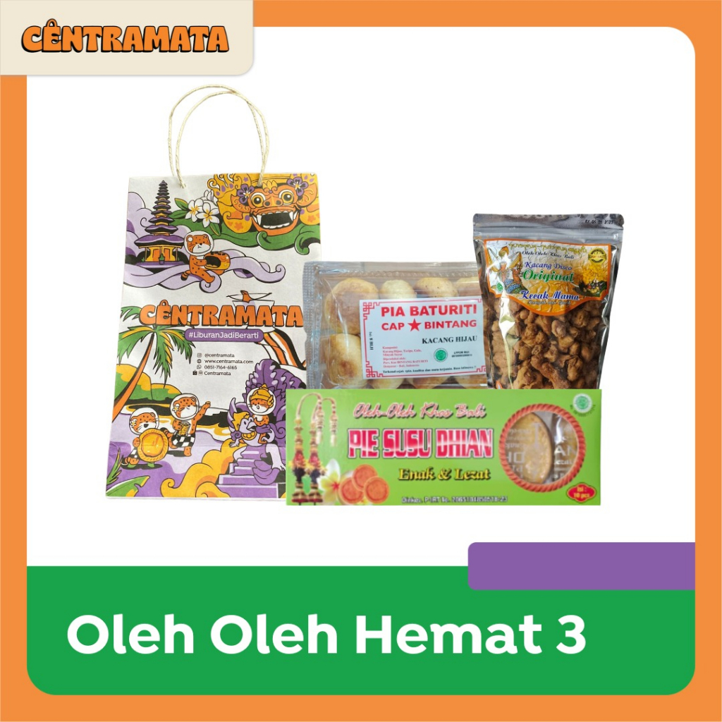 

Paket Pie Susu Dhian Original 10pcs + Disco Kecak Mama 200gr + Pia Baturiti | Free Paperbag