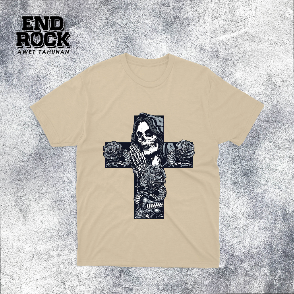 Kaos Distro Original Endrock Tema Chicano Cross DTFS148