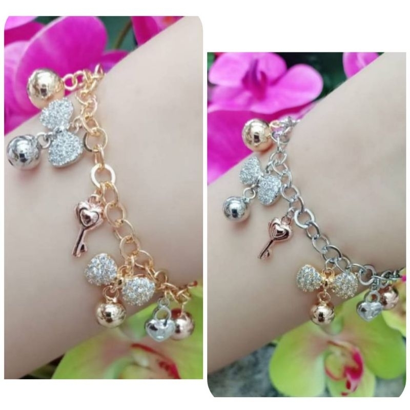 Gelang Tangan Wanita Motif Kupu Kupu Kombinasi Warna