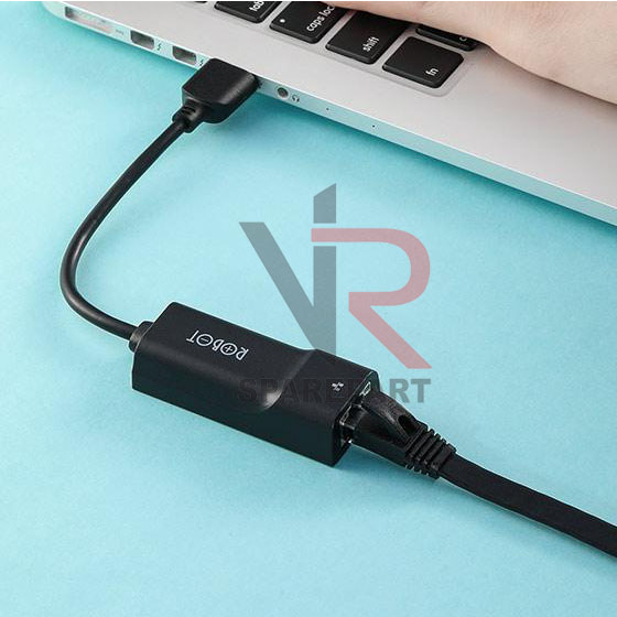 CONVERTER KABEL LAN ROBOT EA10 USB ETHERNET ADAPTER USB 2.0 TO RJ45 LAN