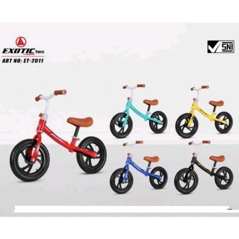 SEPEDA ANAK BALANCE BIKE TANPA PEDAL EXOTIC  ET 2011 AVIATOR AT 7901 PUSH BIKE KESEIMBANGAN