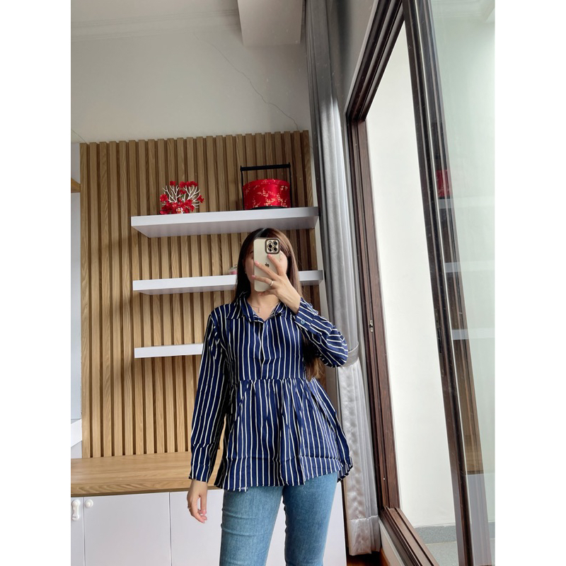 BLOUSE KEM STRIPE PREMIUM 65/premium