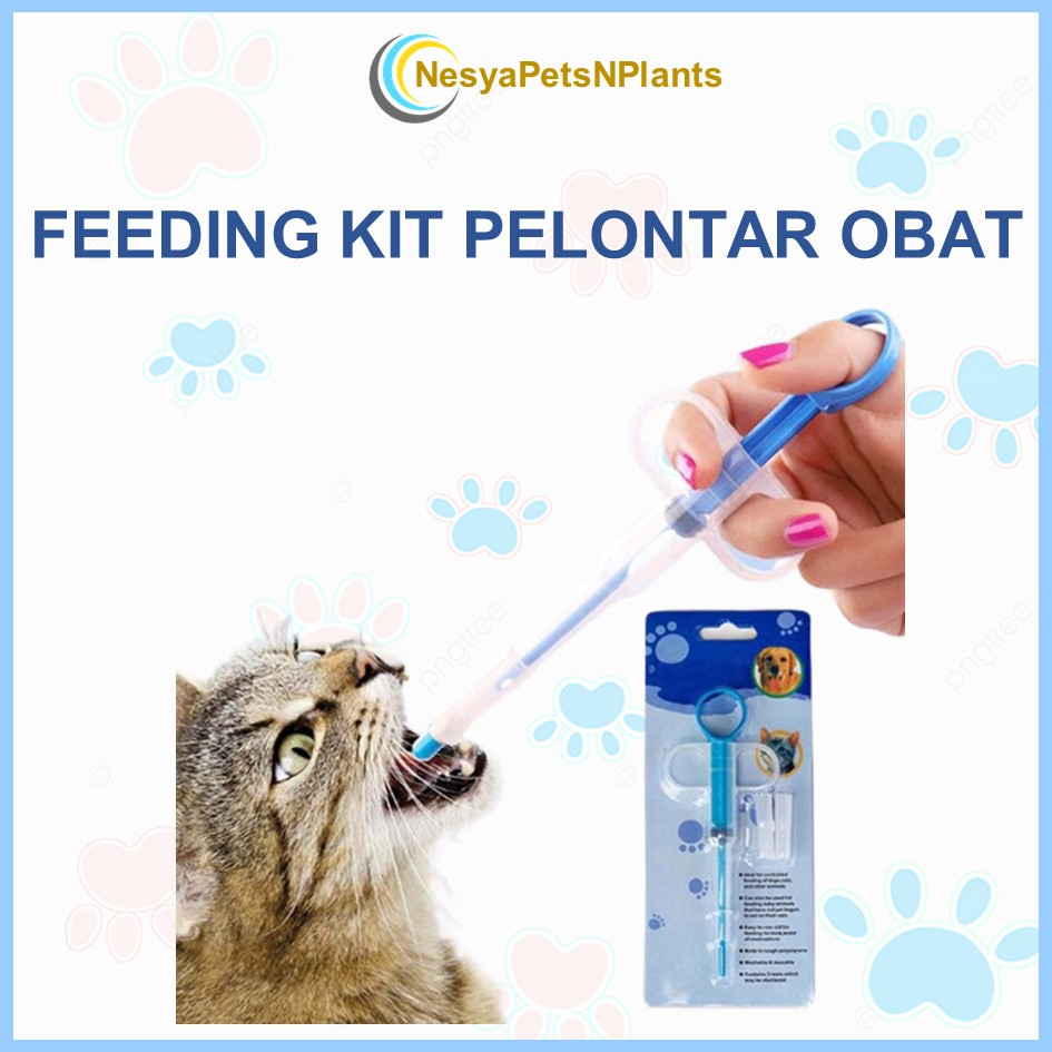 Feeding Kit Pelontar Pil Tablet Anjing Kucing Alat Bantu Minum Obat