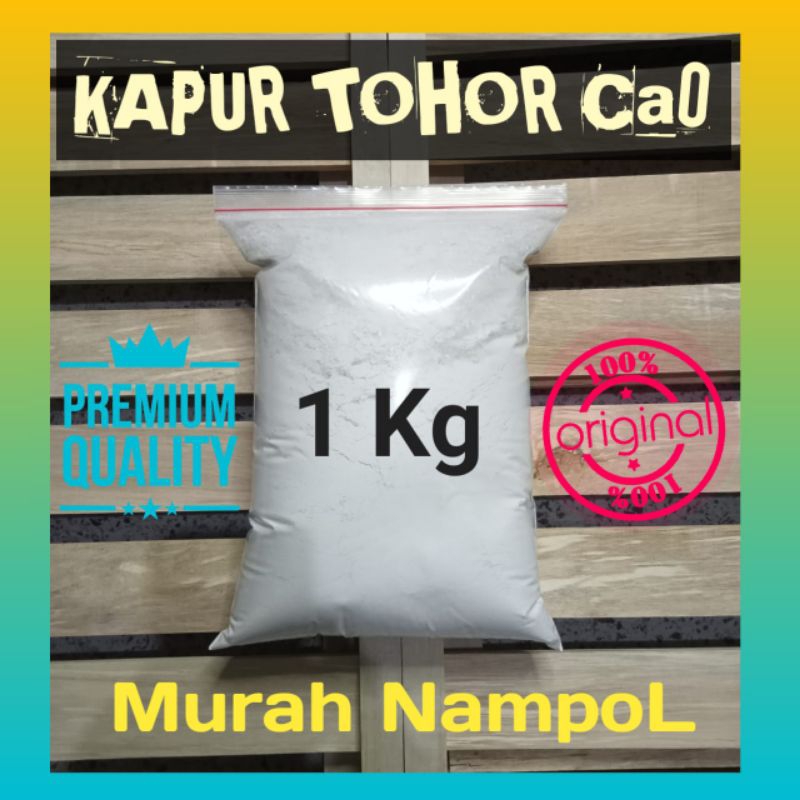 KAPUR TOHOR ( 1 KG ) CAO BUBUK KERING 100% ASLI MURNI BATU KAPUR GAMPING / KAPUR / KAPUR SIRIH