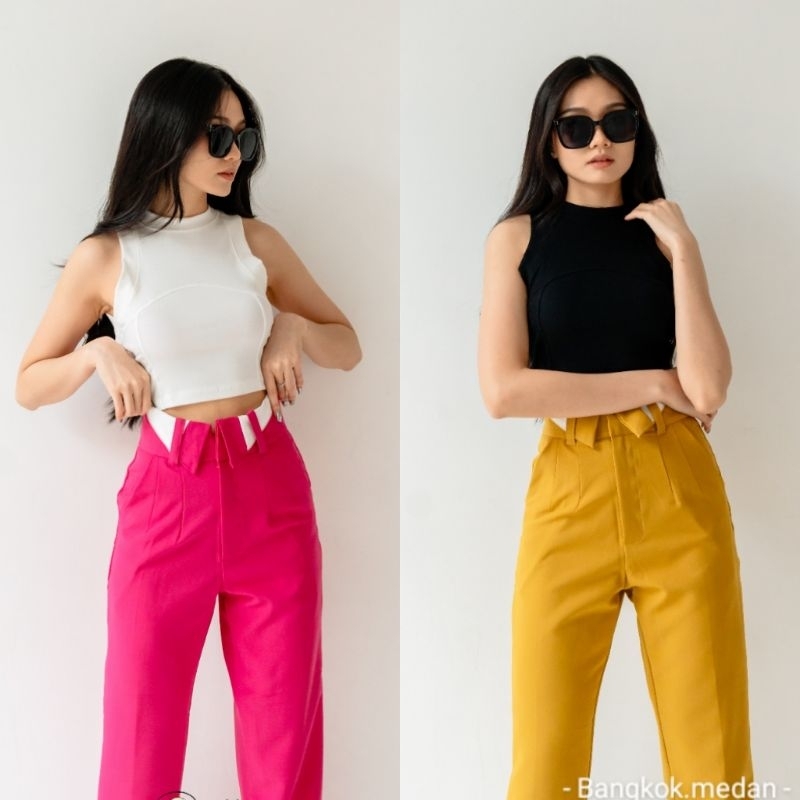 - BANGKOK MEDAN - READY CROP TOP OPHELIA / ATASAN WANITA
