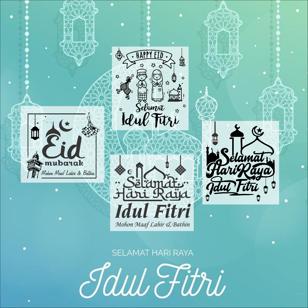 

Stiker Transfaran Selamat Idul Fitri isi 100 pcs