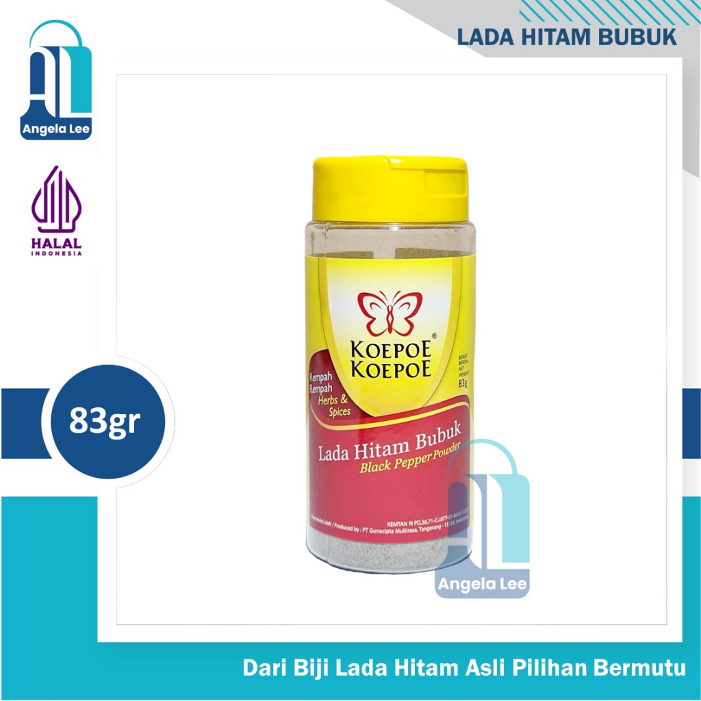 Koepoe Koepoe Lada Hitam Bubuk Black Pepper Powder 83gr Halal