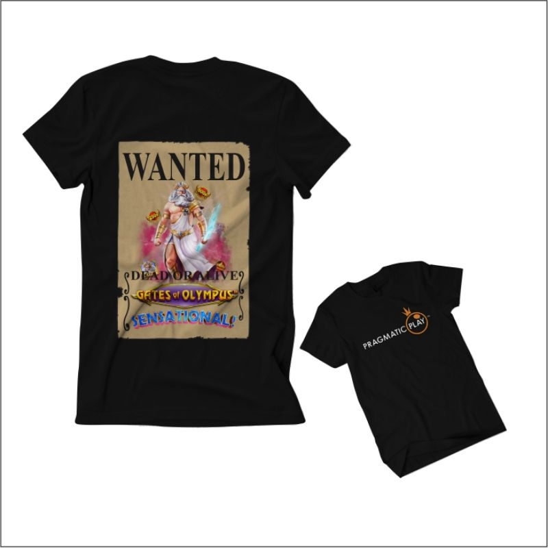 Kaos T-shirt Baju Pragmatik play Game Slot Pria wanita Distro atasan Kekinian