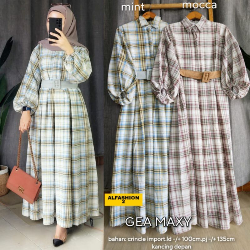 GEA MAXY DRESS CRINKLE