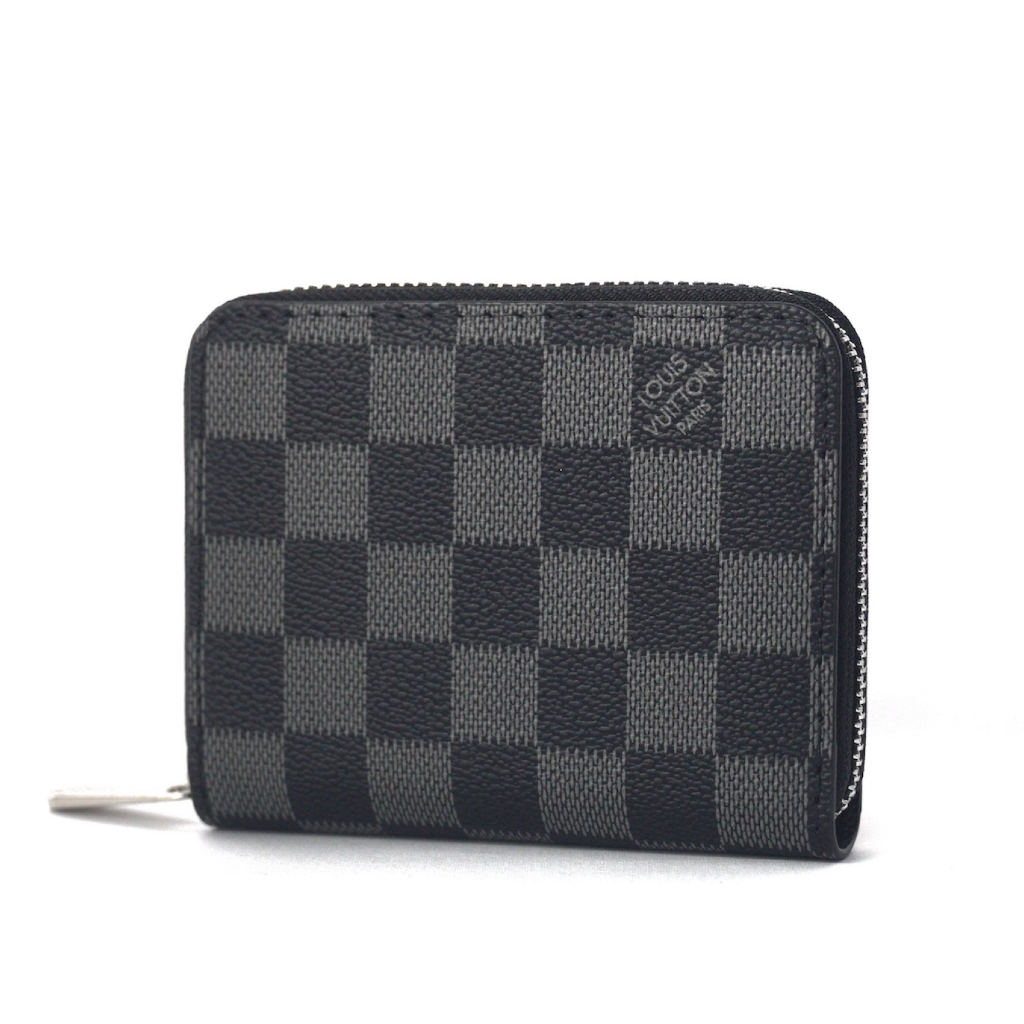 TOKOKOE - Dompet Wanita Lipat Kecil Bahan Kulit Premium Import - eLVi GT Damier Hitam