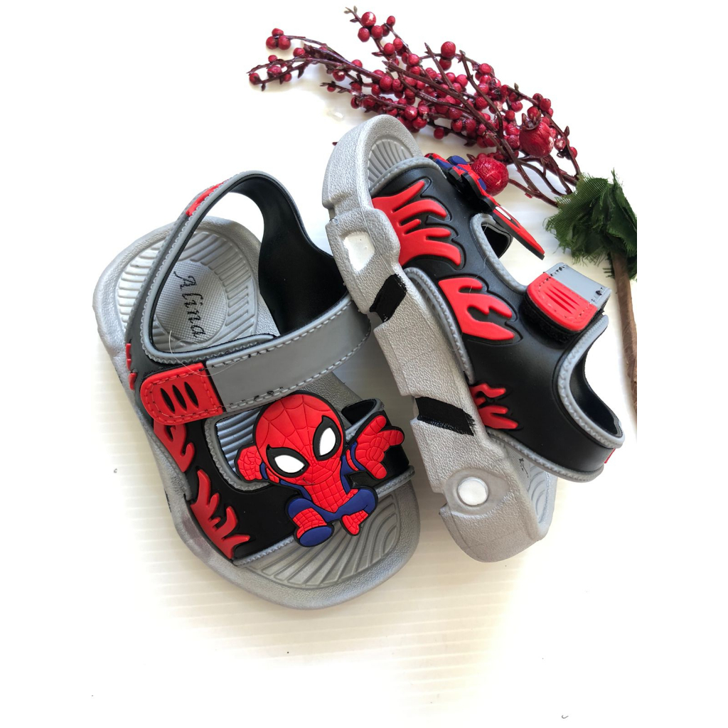 Sandal Anak Laki Import Usia 2 3 4 Tahun Spider Tali Belakang HYS 2310A-A4