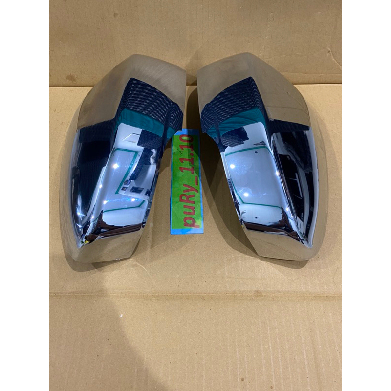 COVER SPION MITSUBISHI XPANDER DAN LIVINA 2018 UP CHROME ORIGINAL (HARGA 1SET)