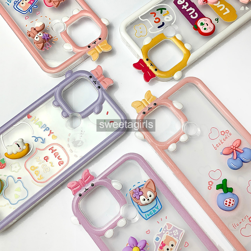 Softcase Bumper Candy untuk  Oppo A15 / Oppo A15s ( Sama ) - Sweetacase.id - Casing Lucu - Kesing Cewek - Casing Lembut - Case Bening - Lucu - Gemoy