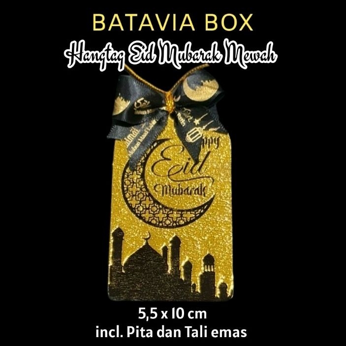 

Hang Tag Lebaran 5,5 x 10 cm Gold Mewah (Minimal 5pcs)