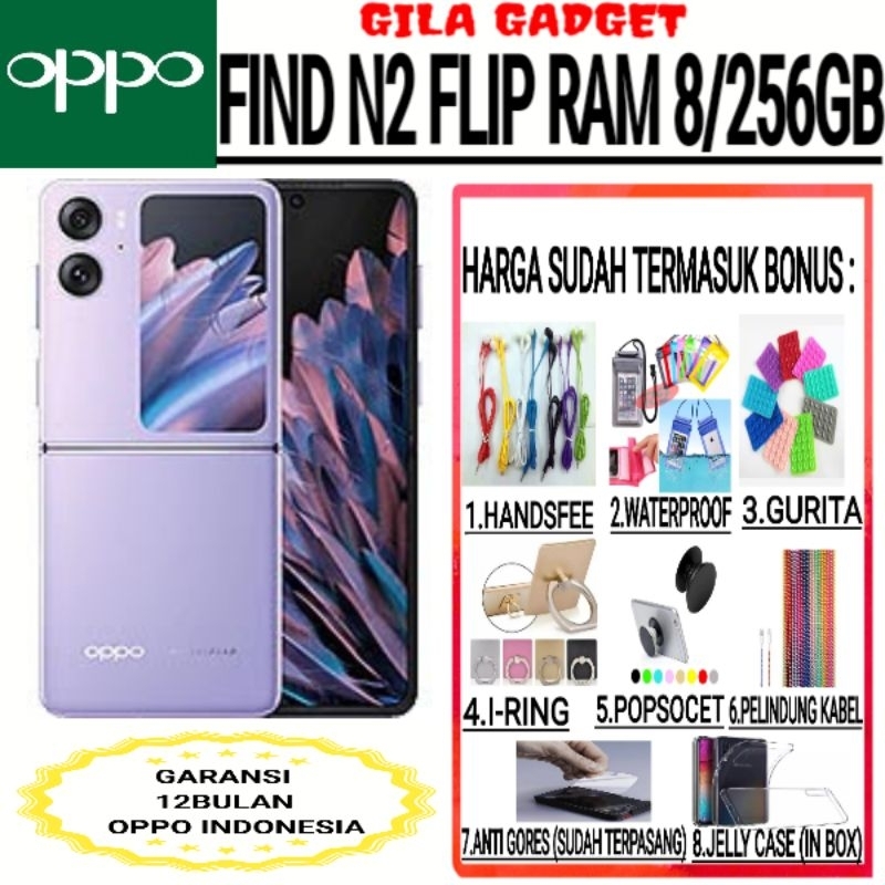 OPPO FIND N2 FLIP RAM 8/256GB GARANSI RESMI