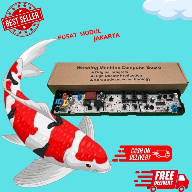 MIDEA MAE70-1101TD tangle free fabric care modul pcb mesin cuci Top Loading