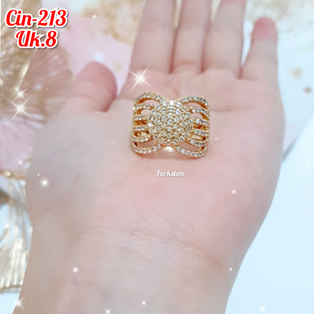 CINCIN DEWASA MOTIF FULL PERMATA ANTI ALERGI/CIN-213/CIN-214