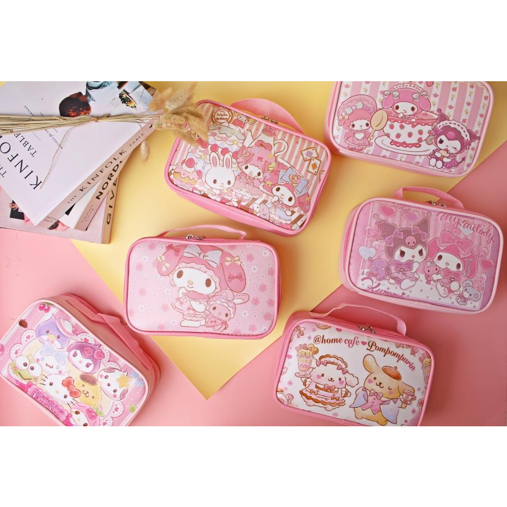 Dompet Kosmetik Serbaguna Karakter Sanrio Ukuran Jumbo Tempat Make Up Travel Hight Quality