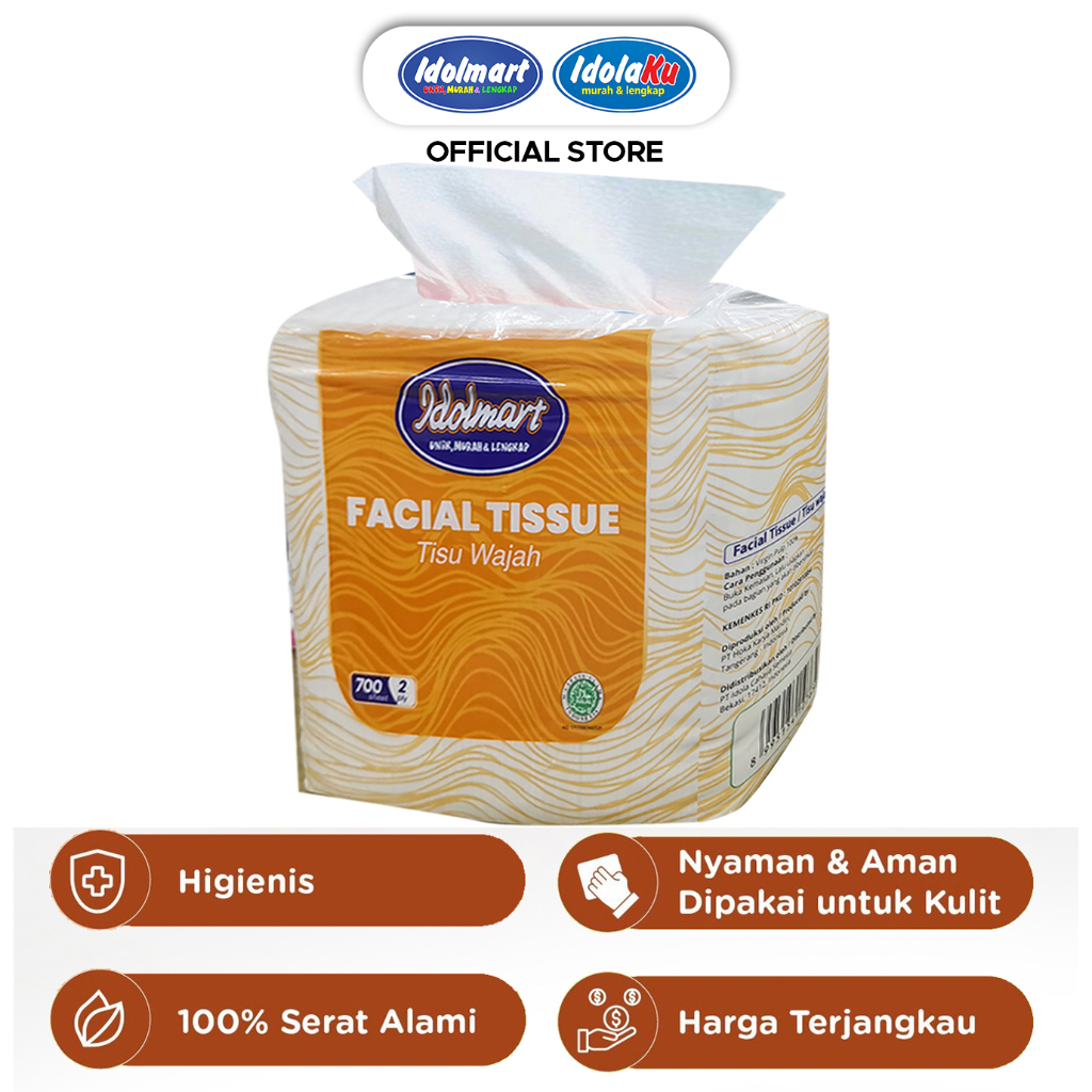 IDOLAKU Tissue wajah 700 sheet 2 ply