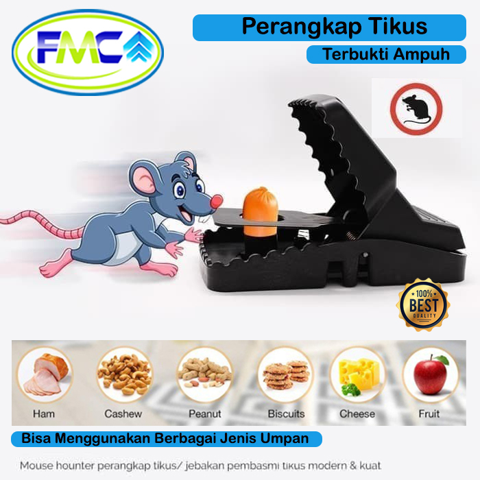 Perangkap Tikus Jepit Otomatis Jebakan Mouse Trap PVC Pembasi Hama Double Trap Rumah Super Ampuh