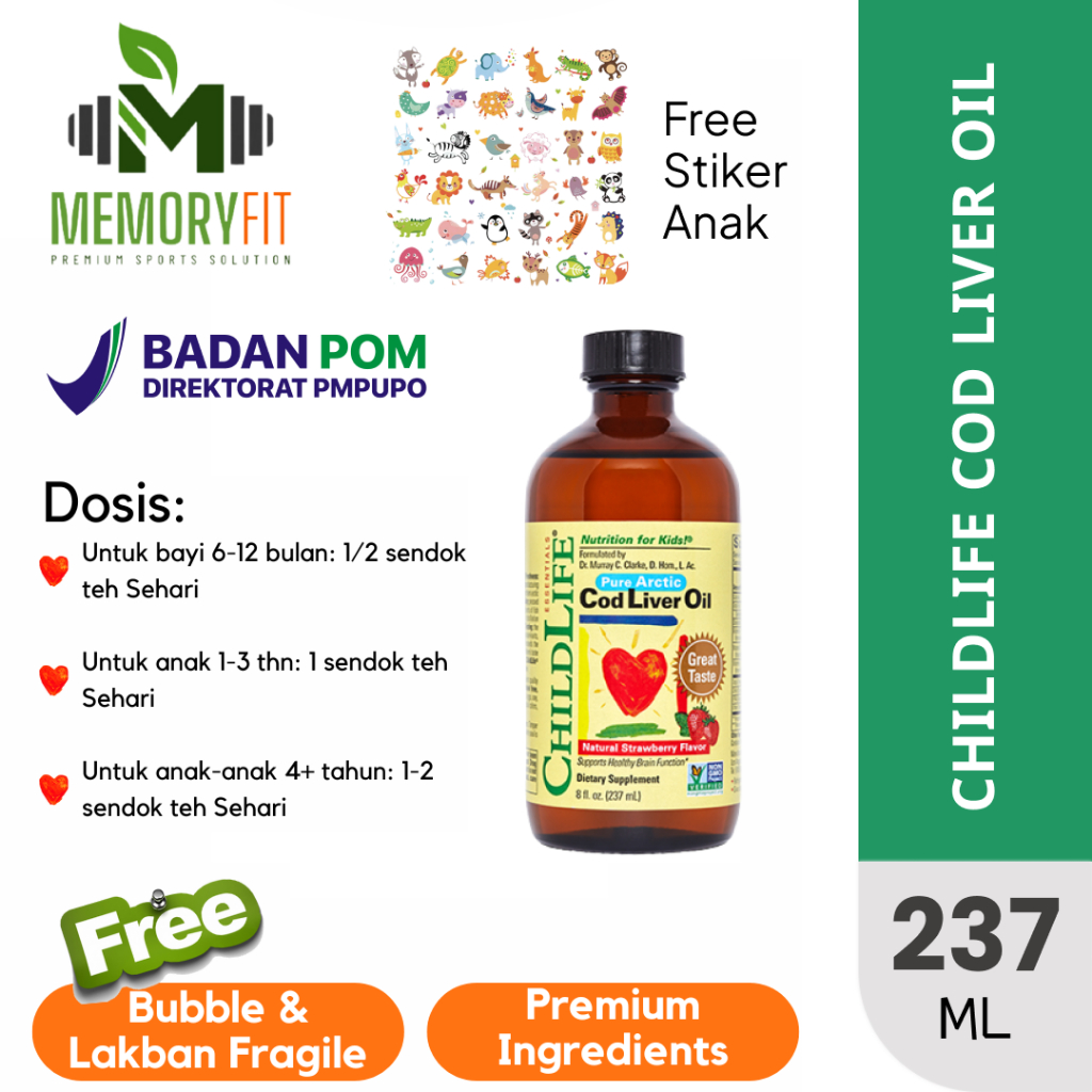 CHILDLIFE COD liver Vitamin Anak Suplemen Child Life