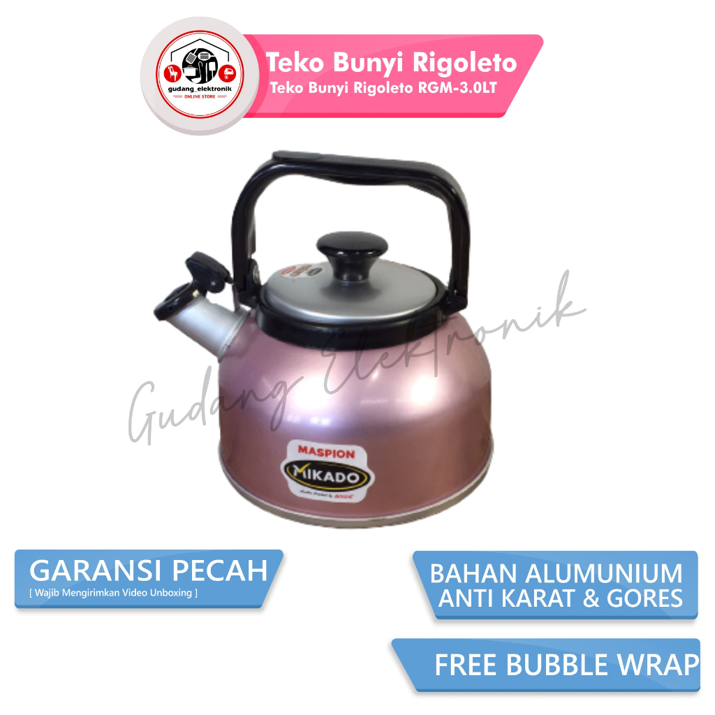 Teko Bunyi Teko Siul Rigoleto Mikado 3Liter RGM-3.0LT