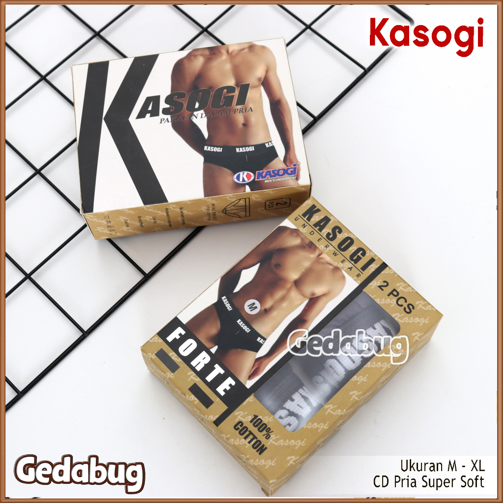 2 Pcs - CD Pria KASOGI Forte | Celana dalam Pria dewasa Berkualitas | Gedabug