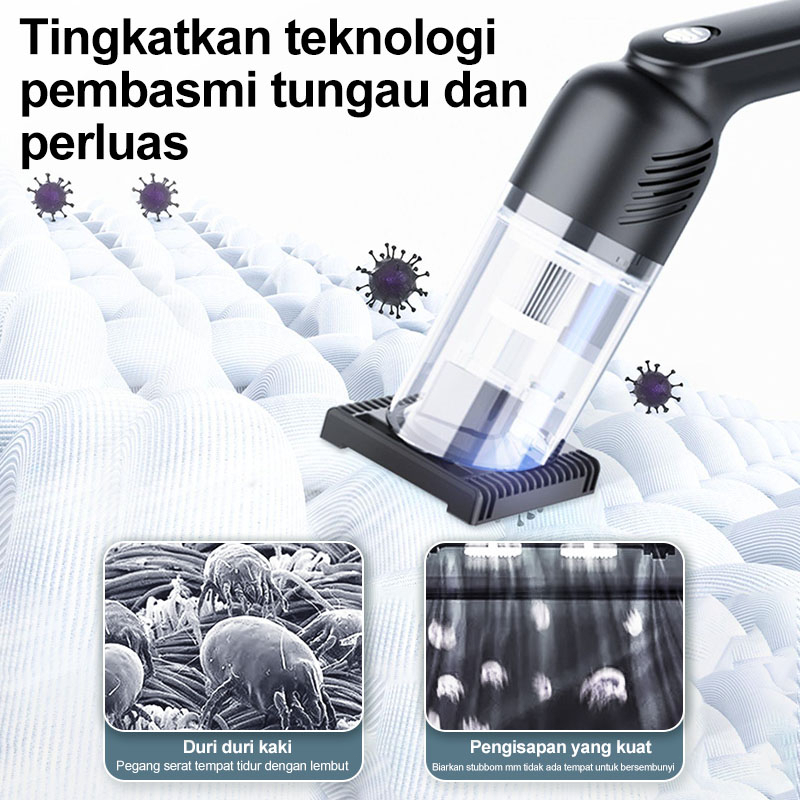 AmazeFan vacum cleaner penyedot debu 3in1 vacum cleaner Kuat hisap besar vacum cleaner mobil vacum cleaner kasur Mini Penyedot Debu Mobil Kuat  15000Pa Portable Penghisap Debu Tanpa Kabel Vacuum cleaner multifungsi Cocok untuk mobil, keyboard, sofa, kasur